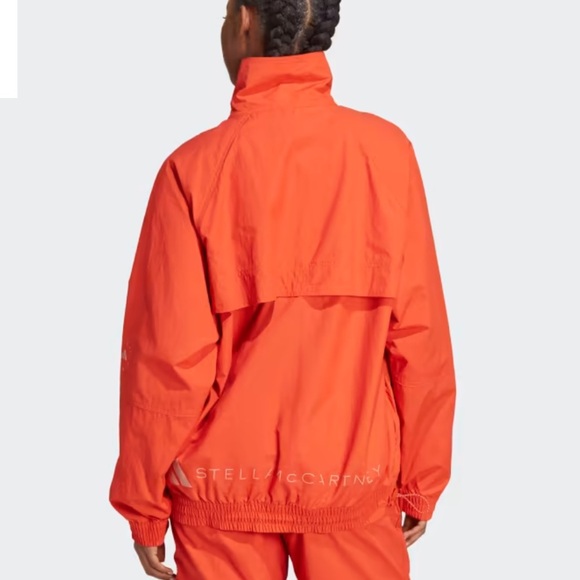 Stella McCartney x Adidas Truecasuals Woven Track Jacket In Burnt Cayenne Medium - Picture 2 of 8